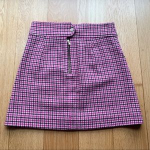 NWT J. Crew Houndstooth Skirt size 6 sample piece